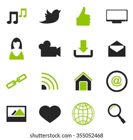 Social Media symbol for web icons