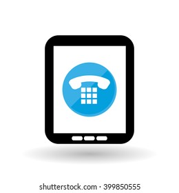 Social media and tablet design, vector illustration