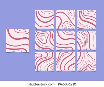 social media template abstract background frame puzzle social media used for product promotion posts
