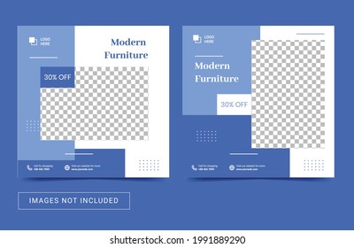 Social media template for architecture and interior