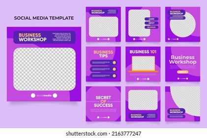 social media template banner blog fashion sale promotion. fully editable square post frame puzzle organic sale poster. fresh yellow element shape vector background