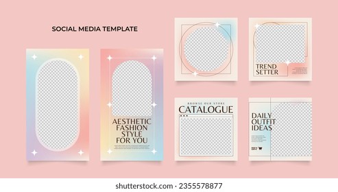 social media template banner blog fashion sale promotion. fully editable square post frame puzzle organic sale poster. fresh yellow element shape vector background