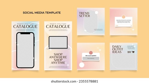 social media template banner blog fashion sale promotion. fully editable square post frame puzzle organic sale poster. fresh yellow element shape vector background