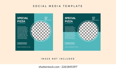 Social media template for banner or feed vector eps 10