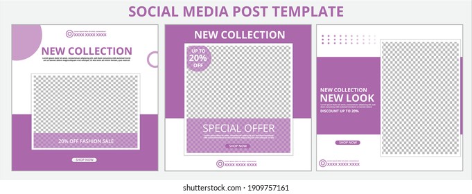 Social media template banner sale promotion