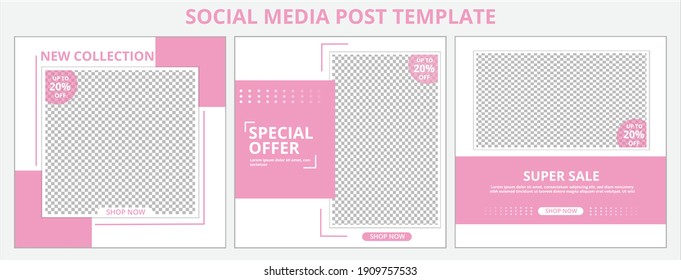 Social media template banner sale promotion