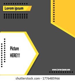 Social media Template banner vector design to promotion your product event post your activity and selling promotion with trendy minimalist and modern concept 