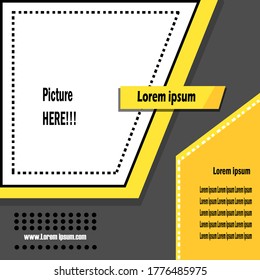 Social media Template banner vector design to promotion your product event post your activity and selling promotion with trendy minimalist and modern concept 