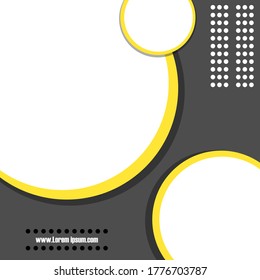 Social media Template banner vector design to promotion your product event post your activity and selling promotion with trendy minimalist and modern concept