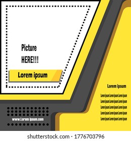 Banner-Vektorgrafik-Design für Social Media-Vorlagen, um Ihre Produktereignisse nach Ihrer Aktivität zu bewerben und Werbung mit einem trendigen minimalistischen und modernen Konzept zu verkaufen