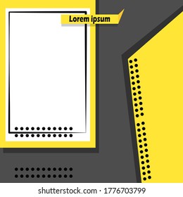 Social media Template banner vector design to promotion your product event post your activity and selling promotion with trendy minimalist and modern concept