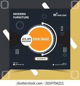 social media  template, banner  vector.