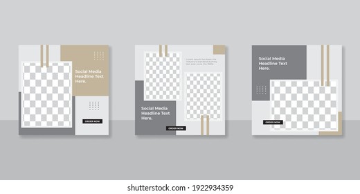 Social media template business agency for digital marketing and business sale promo. furniture or fashion advertising. banner offer. promotional mockup photo vector frame