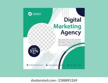 Social media template business agency for digital marketing and business sale promo