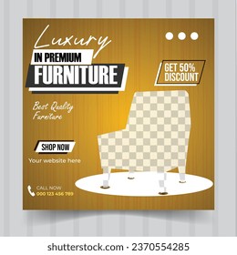 Social media template business agency for digital marketing and business sale promo. furniture or fashion advertising. banner offer. 