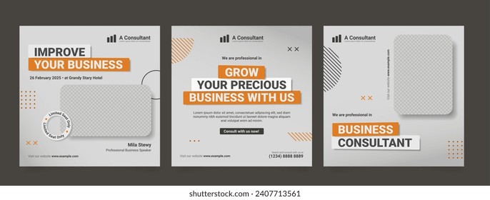 Social media template business agency for digital marketing and business sale promo. furniture or fashion advertising. promotional banner vector frame