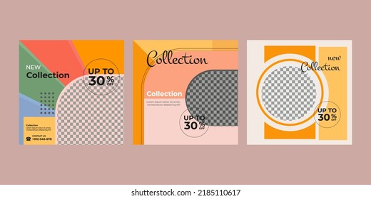 Social Media Template With Comic Style Design By Using Orange And Yellow Color As Background, Showing A Fun, Boyish, Energetic Yet Retro Sensation,suitable For Sales Or Business Promotion