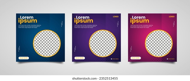 Social media template for creative business solutions