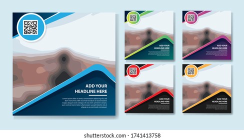 social media template for design background advertising