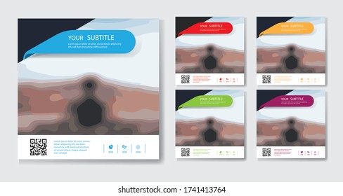 plantilla de medios sociales para publicidad en segundo plano de diseño