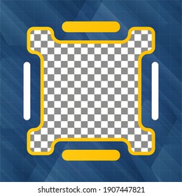 Social media template design. Editable social media template good for your content, marketing, product or event. photo cover design with blue color