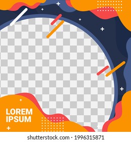 Social media template design. Editable social media template good for your content, marketing, product or event. photo cover design