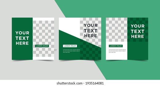 Social media template design illustration.