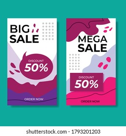 Diseño de plantillas de medios sociales. Buen vector para tienda online, moda, marketing de productos, web, promoción de ventas, cupones de descuento, etc.