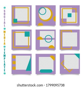 social media template design vector