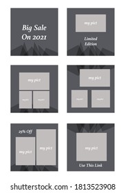 Social Media Template Exclusive Grey Simply 
