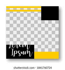 social media template. feed banner mockup. editable vector.