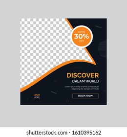 Social media template for food  business, posts and stories. Editable template for digital marketing, web banner and mobile apps.
