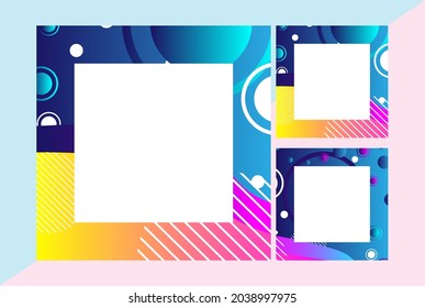social media template frames, for sales design frames.
