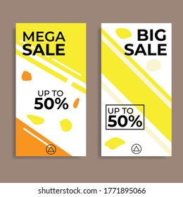 Social media template. Great vector for sales promotions, product marketing, online stores, fashion products, web, discount coupons etc.