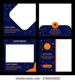 Social media template with modern and trendy style, suitable for product and service promotion, non profit organization, public service.