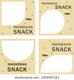 Social media template for ndonesian snack promotion