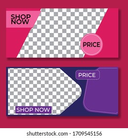 Social media template. Nice vector graphics for sales promotions, online stores, discount coupons etc.