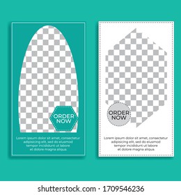 Social media template. Nice vector graphics for sales promotions, online stores, discount coupons etc.