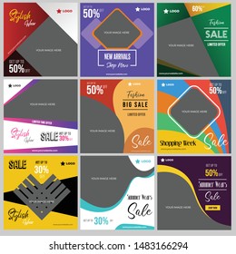 Social media template pack to promote your brand and give a new look to your brand with this amazing designs.Give a new impact to your brand by using these amazing designs.