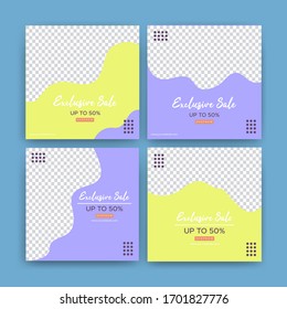 social media template pack, With simple layout style, Can be used for many purpose.
