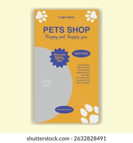 Modelo De Mídia Social Pet Shop, Pet Grooming E Pet Store