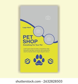 Modelo De Mídia Social Pet Shop, Pet Grooming E Pet Store
