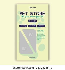 Social Media Template Pet Shop, Pet Grooming And Pet Store