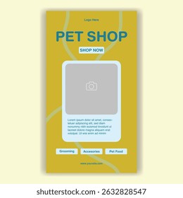 Modelo De Mídia Social Pet Shop, Pet Grooming E Pet Store