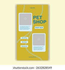 Modelo De Mídia Social Pet Shop, Pet Grooming E Pet Store