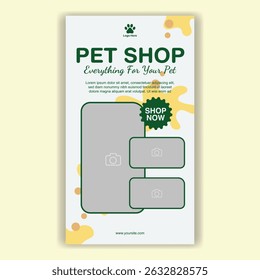 Modelo De Mídia Social Pet Shop, Pet Grooming E Pet Store