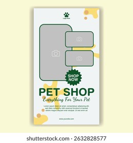 Modelo De Mídia Social Pet Shop, Pet Grooming E Pet Store