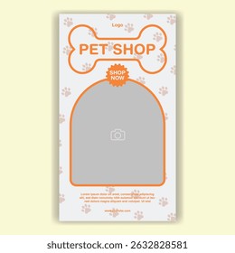 Modelo De Mídia Social Pet Shop, Pet Grooming E Pet Store