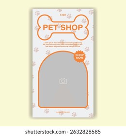 Modelo De Mídia Social Pet Shop, Pet Grooming E Pet Store