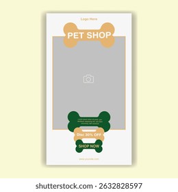 Modelo De Mídia Social Pet Shop, Pet Grooming E Pet Store